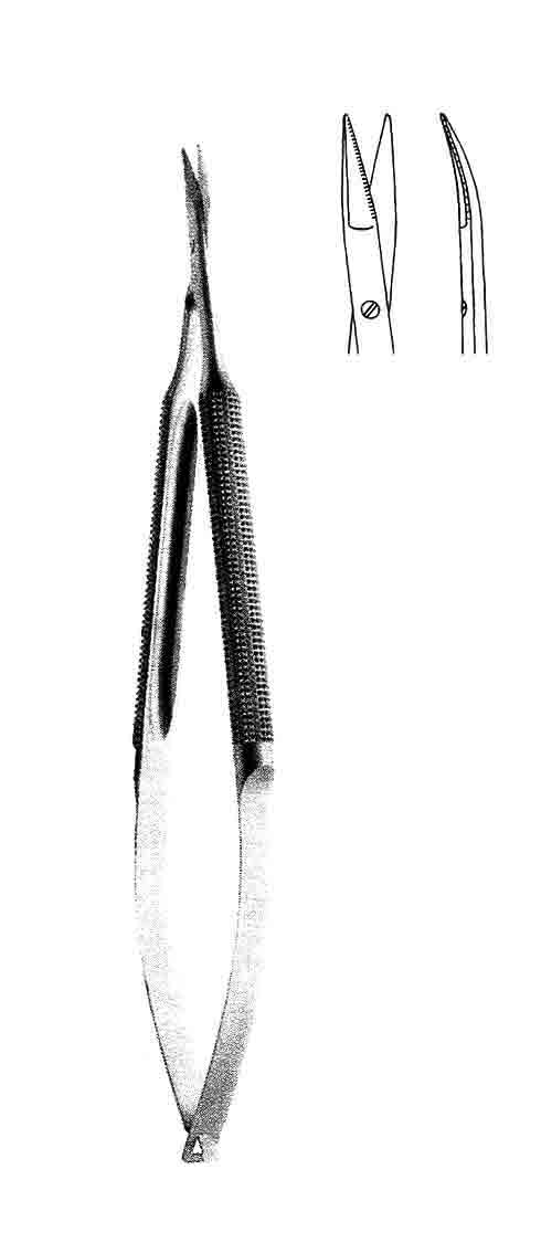 MİKRO MAKAS EĞRİ 9MM15CM